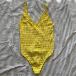 Forever21 - Striped Yellow Body Suit